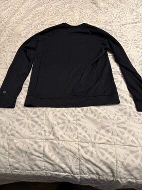lululemon athletica Black Crewneck Engineered Warmth Sweater
